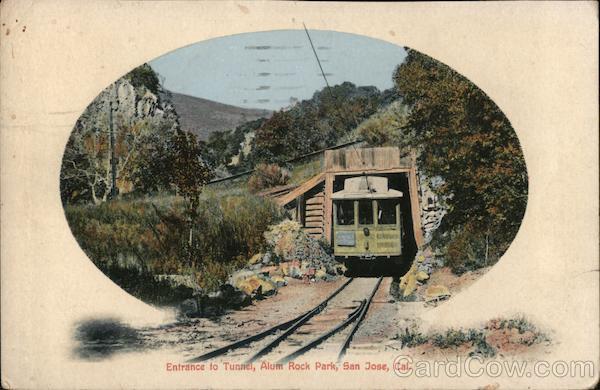 Entrance to tunnel, Alum Rock Park, San Jose, Cal California