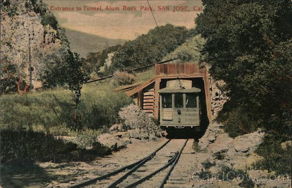 Entrance to tunnel, Alum Rock Park, San Jose, Cal California