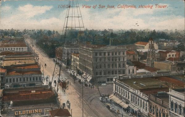 View of San Jose, California, showing tower