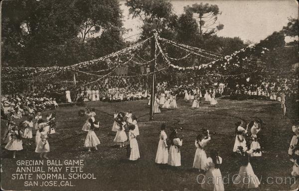 Grecian Ball Game annual May Fete. State Normal School. San Jose, Cal. California