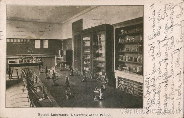 Botany Laboratory, University of the Pacific San Jose California