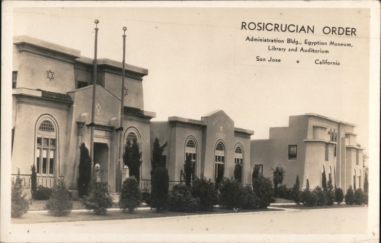 Rosicrucian Order. Administration Bldg., Egyptian Museum, Library and Auditorium. San Jose, California