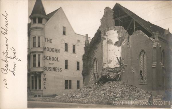 The Modern School of Business. YMCA. 1st Presbyterian Church San Jose California