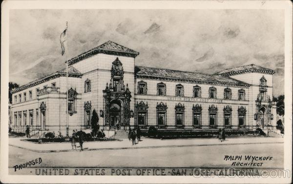 Proposed U.S. Post Office - Ralph Wyckoff Architect San Jose California