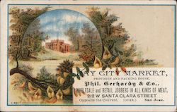 Bay City Market, Provision and Packing House. Phil. Gerhardy & Co. Trade Card