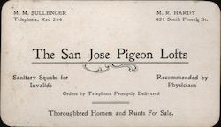 The San Joses Pigeon Lofts California Trade Card Trade Card Trade Card