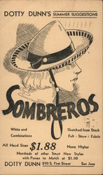 Dotty Dunn's Sombrero's Postcard
