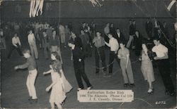 Auditorium Roller Rink. 1066 The Alameda. Phone col 119. J.E. Cassidy, Owner San Jose, CA Postcard Postcard Postcard