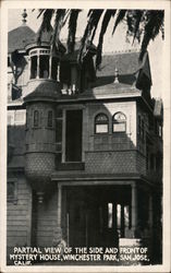 Partial View of Side and Front of Mystery House, Winchester Park Postcard