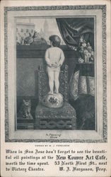 When in San Jose don't forget to see the beautiful oil paintings at the New Louvre Art Cafe, worth the time spent. Postcard