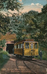 Tunnel Alum Rock Park Postcard