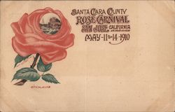 Santa Clara County Rose Carnival San Jose, California May 11 to 14 1910 Postcard