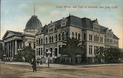 Court House and Hall of Records Postcard