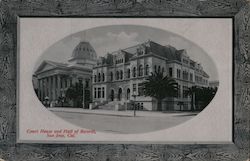 Court House and Hall of Records Postcard