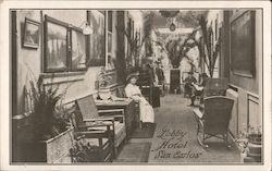 Lobby, Hotel San Carlos Postcard