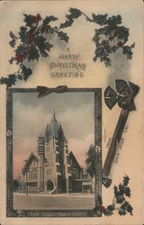 A Hearty Christmas Greeting from San Jose, Cal. - First Presbyterian Church Postcard