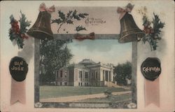 Merry Christmas from San Jose, California. - Public Library Postcard