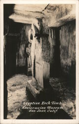 Egyptian Rock Tomb. Rosicrucian Museum. San Jose, Calif. Postcard