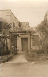 Office entrance to the Rosicrucian Admin Bldg. Postcard