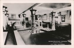 Rosicrucian Order Supreme Temple. San Jose, California Postcard