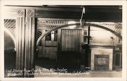 Last Dining Room used by Mrs. Winchester. Winchester Mystery House, near San Jose, California Postcard