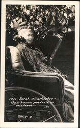 Mrs. Sarah Winchester. Only known portrait in existence Postcard