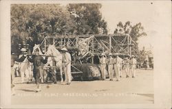Aeroplane float. Rose Carnival. San Jose, Cal. Postcard