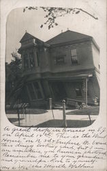 House Damaged by Earthquake Postcard