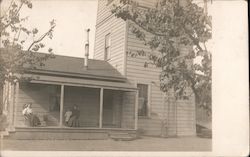Family on Porch, Edenvale Postcard