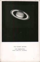 Lick Observatory, The Planet Saturn Postcard