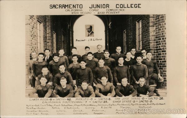 Sacramento Junior College Football Team California