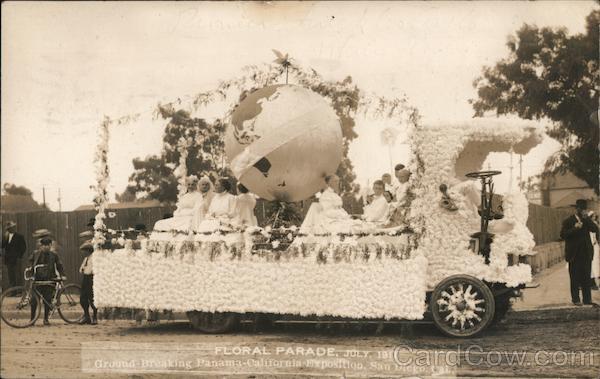Floral Parade July 1911- Ground Breaking Panama-California Exposition San Diego