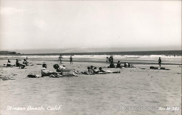 People on the Beach Stinson Beach California