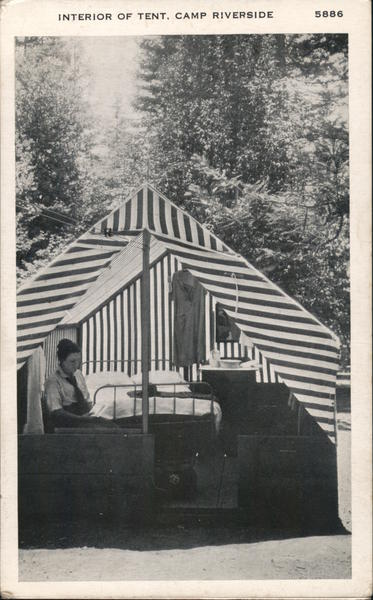 Interior of Tent, Camp Riverside Guerneville California
