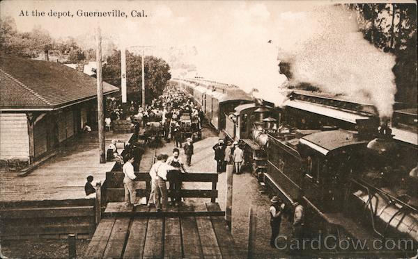 At the Depot, Guerneville, Cal. California