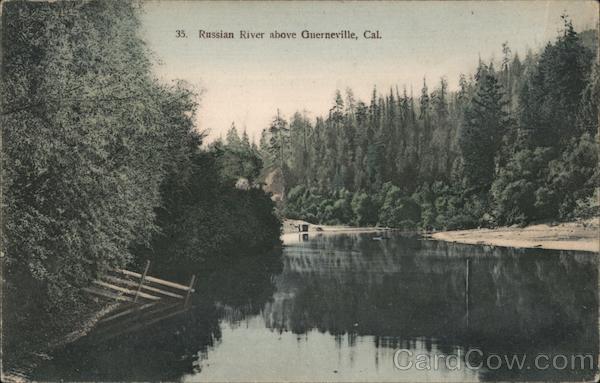 Russian River Above Guerneville, Cal. California