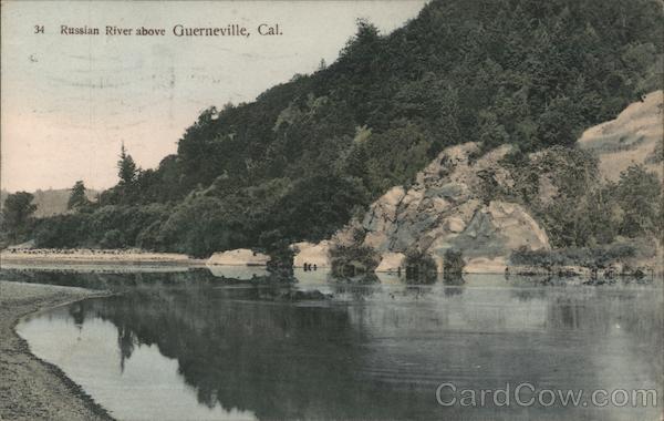 Russian River Above Guerneville, Cal. California