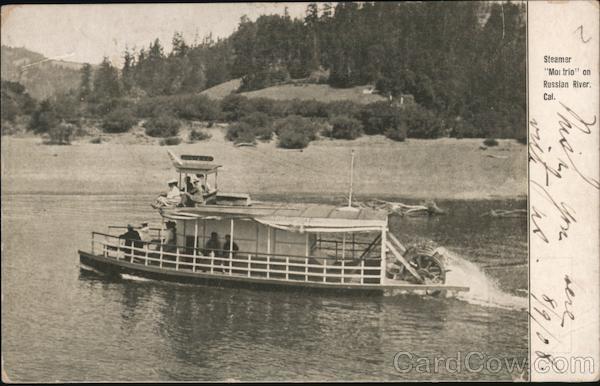 Steamer Moi Trio on Russian River Guerneville California