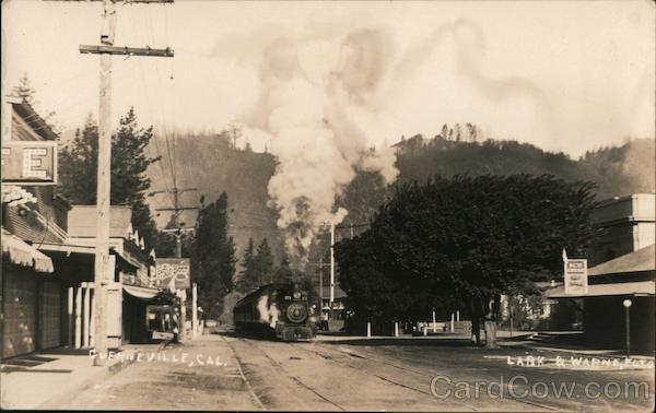 Train Coming into Town Guerneville California