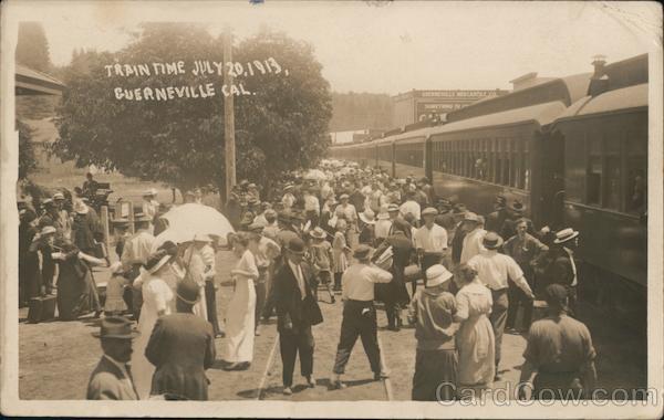 Train Time July 20, 1913 Guerneville California