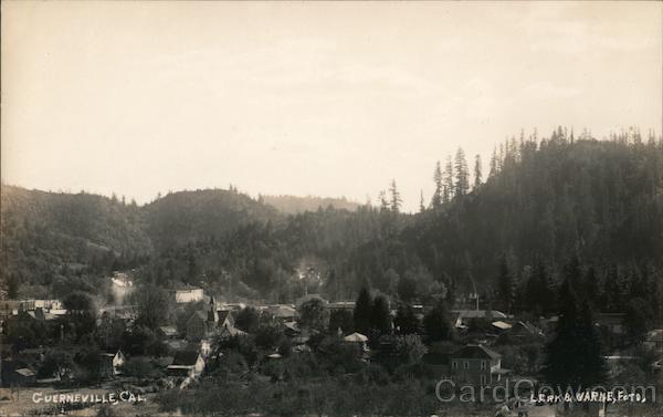 Birds Eye View of Guerneville, Cal. California