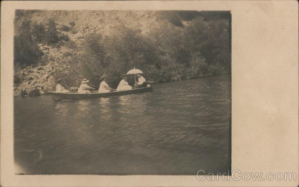 Five People in a Canoe Guerneville California