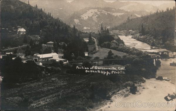 Aerial View of a Portion of Guerneville California
