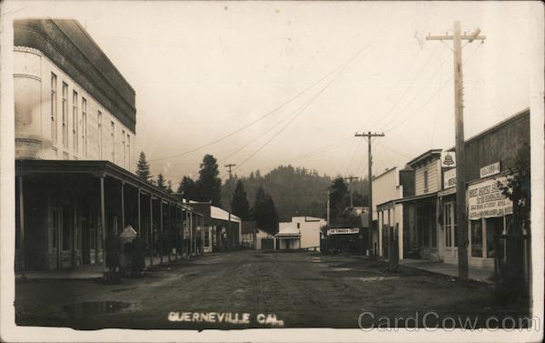 An Empty Downtown Guerneville California