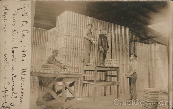 Four Men Working in a Warehouse Guerneville California