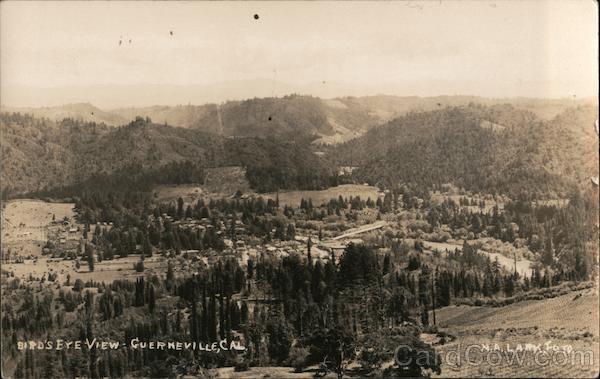 Bird's Eye View Guerneville California