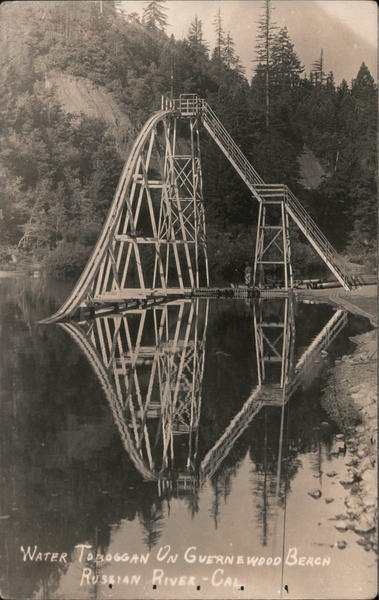 Water Toboggan On Guernewood Beach Russian River Guerneville California