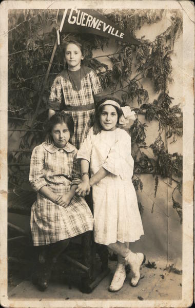 Three Girls Posing Under Guerneville Pennant California