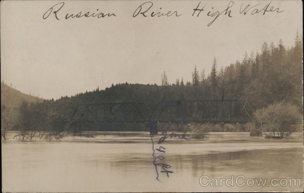 Russian River High Water Guerneville California