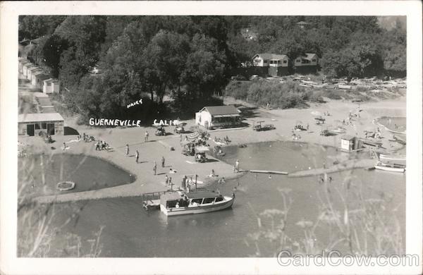 Aerial View of River Bank Guerneville California